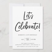 Laten we de verjaardag van het moderne zwarte Manu Kaart (Voorkant)