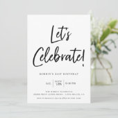 Laten we de verjaardag van het moderne zwarte Manu Kaart (Staand voorkant)