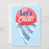 Laten we de verjaardag van Snow Cone Kids chillen Kaart (Voorkant)