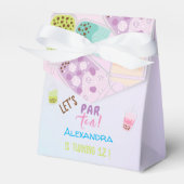 Laten we de verjaardag van thee bobba thee vieren bedankdoosjes (Voorkant Zijde)