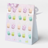 Laten we de verjaardag van thee bobba thee vieren bedankdoosjes (Achterkant)