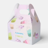 Laten we de verjaardag van thee bobba thee vieren bedankdoosjes (Achterkant)