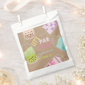 Laten we de verjaardag van thee bobba thee vieren bedankzakje (Geknipt)