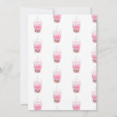 Laten we de verjaardag van thee bobba thee vieren kaart (Achterkant)