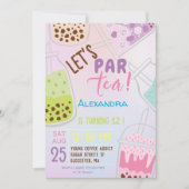 Laten we de verjaardag van thee bobba thee vieren kaart (Voorkant)