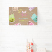 Laten we de verjaardag van thee bobba thee vieren spandoek (Insitu)