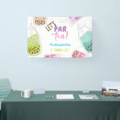 Laten we de verjaardag van thee bobba thee vieren spandoek (Beurs)