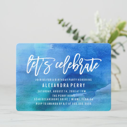 Laten we de verjaardag vieren van de Birthday Part Kaart (Staand voorkant)