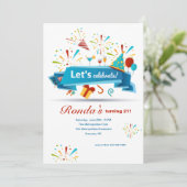 Laten we de verjaardag vieren van de Birthday Part Kaart (Staand voorkant)