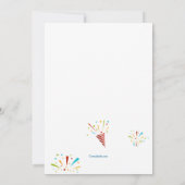 Laten we de verjaardag vieren van de Birthday Part Kaart (Achterkant)