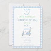 Laten we de verjaardagsuitnodiging voor kinderen v kaart (Voorkant)