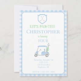 Laten we de verjaardagsuitnodiging voor kinderen v kaart