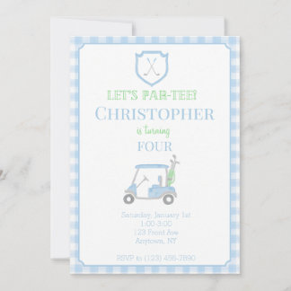 Laten we de verjaardagsuitnodiging voor kinderen v kaart