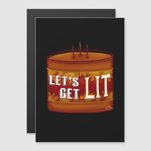 Laten we de Verlichte Herfst Kaars Klassieker krij (Voorkant / Achterkant)