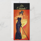 Laten we de viering vieren van de champagne Lady U Kaart (Voorkant)