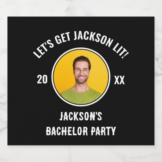 Laten we de vrijgezellenparty oplichten bier etiket (Enkel label)