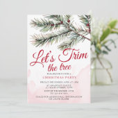 Laten we de Waterverf van de kerstboom knippen Kaart (Staand voorkant)