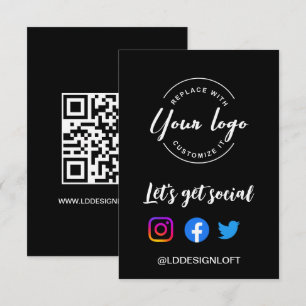 Laten we de website voor sociale media QR-code Aan Kaart