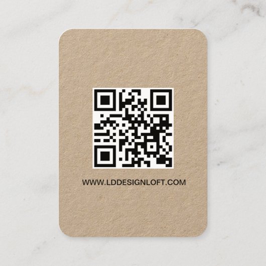 Laten we de website voor sociale media QR-code Aan Visitekaartje (Achterkant)