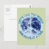Laten we de Wereld genezen Briefkaart (Voorkant / Achterkant)