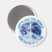 Laten we de Wereld genezen Magneet (Voorkant / Achterkant)