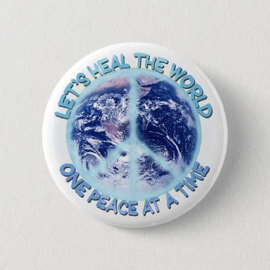 Laten we de Wereld genezen Ronde Button 5,7 Cm (Voorkant)