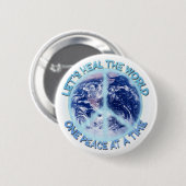 Laten we de Wereld genezen Ronde Button 5,7 Cm (Voorkant /achterkant)
