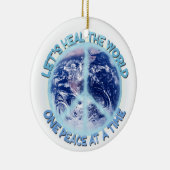 Laten we de wereld helen keramisch ornament (Rechts)