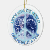 Laten we de wereld helen keramisch ornament (Links)