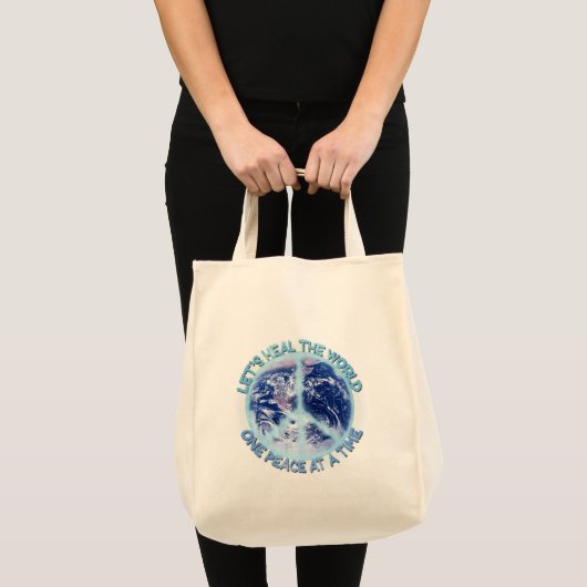 Laten we de wereld helen tote bag (Voorkant (product))