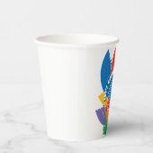 Laten we de wereld kleuren papieren bekers (Rechts)