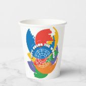 Laten we de wereld kleuren papieren bekers (Voorkant)