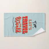 Laten we de wereld reizen bad handdoek (Handdoek)