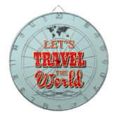 Laten we de wereld reizen dartbord (Voorkant)
