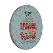 Laten we de wereld reizen dartbord (Voorkant Links)