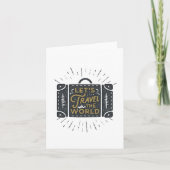 Laten we de wereld reizen kaart (Voorkant)