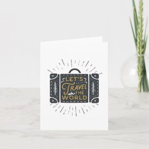 Laten we de wereld reizen kaart