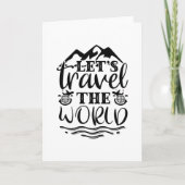 Laten we de wereld reizen kaart (Voorkant)