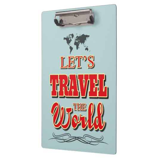 Laten we de wereld reizen klembord (Links)