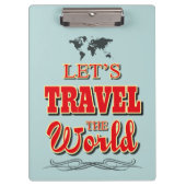 Laten we de wereld reizen klembord (Voorkant)
