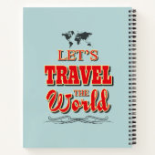 Laten we de wereld reizen notitieboek (Achterkant)