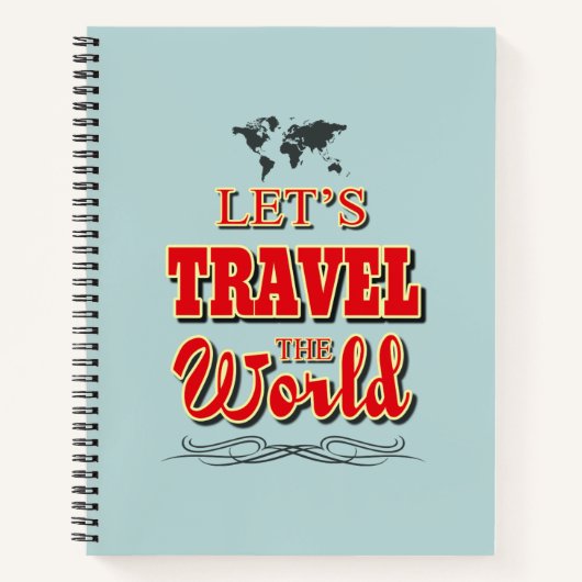 Laten we de wereld reizen notitieboek (Voorkant)