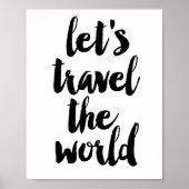 Laten we de wereld reizen poster (Voorkant)