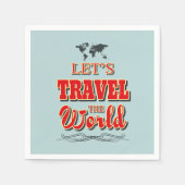 Laten we de wereld reizen servetten (Voorkant)