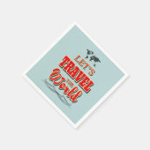 Laten we de wereld reizen servetten (Hoek)