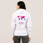 Laten we de wereld veranderen hoodie (Achterkant volledig)