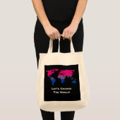 Laten we de wereld veranderen tote bag (Voorkant (product))