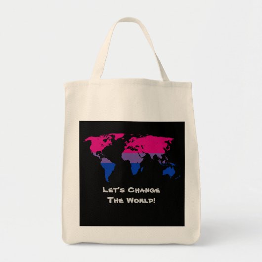 Laten we de wereld veranderen tote bag (Voorkant)