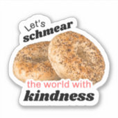 Laten we de wereld vinyl Sticker schamen (Voorkant)