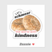 Laten we de wereld vinyl Sticker schamen (Vel)